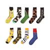 Fashion Socks Shark Crocodile Zebra Bird Pattern Colorful Men Socks Casual Ventilation Cotton Socks