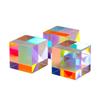 Set of 3 Prism Cube Glass Cube Prism Trichroic Prism RGB Glass Optical Science Physics Education Photo Effects X X 2.1cm 2.1cm 2.1cm