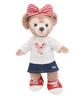 Teddy Bear Mail Order Alice ShellieMay Clothes Costume White T-shirt Denim Set Body Not Included S Size (Red)