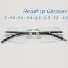 Ultra Light Cut Edge Presbyopia Glasses Frameless Business Reading Glasses Anti Blue Light Middle-aged Anti Fatigue Glasses
