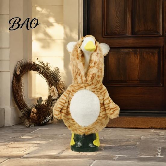 Wearable Goose Clothing for Yard Animal 23 Inch Porch Goose, Decorative Outfit, Creative Holiday Costume And Garden, Seasonal Lawn Ornament