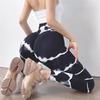 Womens Tie-Dye Stripe 9/10 Length Leggings Yoga Fitness Running Tight Pants With Moisture Wicking Butt Lift