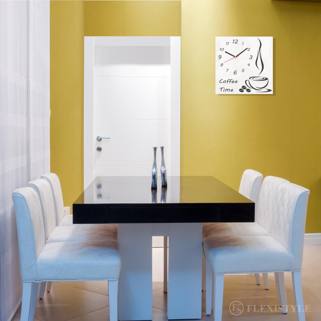 Coffee Time Silent Kitchen Clock