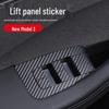 Model 3 Center Console & Door Handle Carbon Fiber Stickers - Window Lift Button & Interior Protective Film