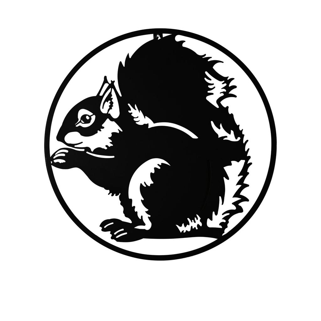 Country Living Metal Wall Art 40cms - Squirrel