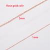 Ожерелье из нержавеющей стали с крестом и круглой цепочкой из розового золота 1 мм/2 мм для женщин и мужчин, ювелирные изделия своими руками, тонкий браслет, ожерелье