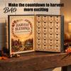 Decorative Mantel Hangings Harvest Blessings Advent Calendar, 24 Days Countdown to Thanksgiving Calendar Gift Box, Collectible Hanging Ornaments