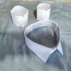 White Fake Collar Shirt Women Men Stripe Lapel False Collars Woman Men Removable Detachable Collar Neckline Faux Col