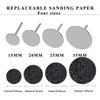 Black Sanding Paper Dics For Manicure Pedicure Nail Polishing Foot Callus File Replacement Sandpaper