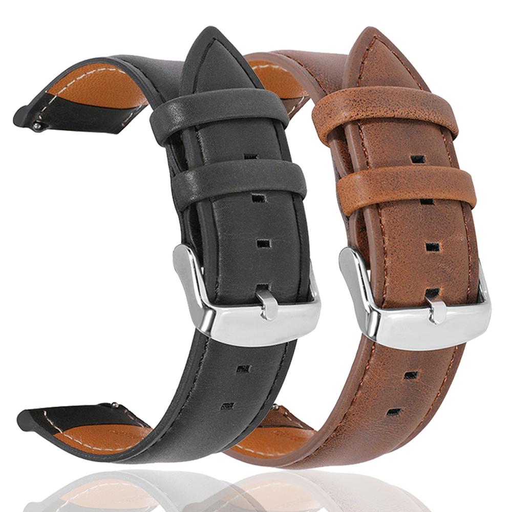 18 мм ремешок для часов Garmin Vivoactive 4S Venu 3S 2S Vivomove 3S Forerunner 255S 265S Для Huawei GT4 41 мм кожаный браслет