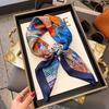 Новый полосатый шелковый шарф имитация шелка маленький квадратный шарф простой модный профессиональный шарф шелковый шарф квадратный шарф высококачественный подбор