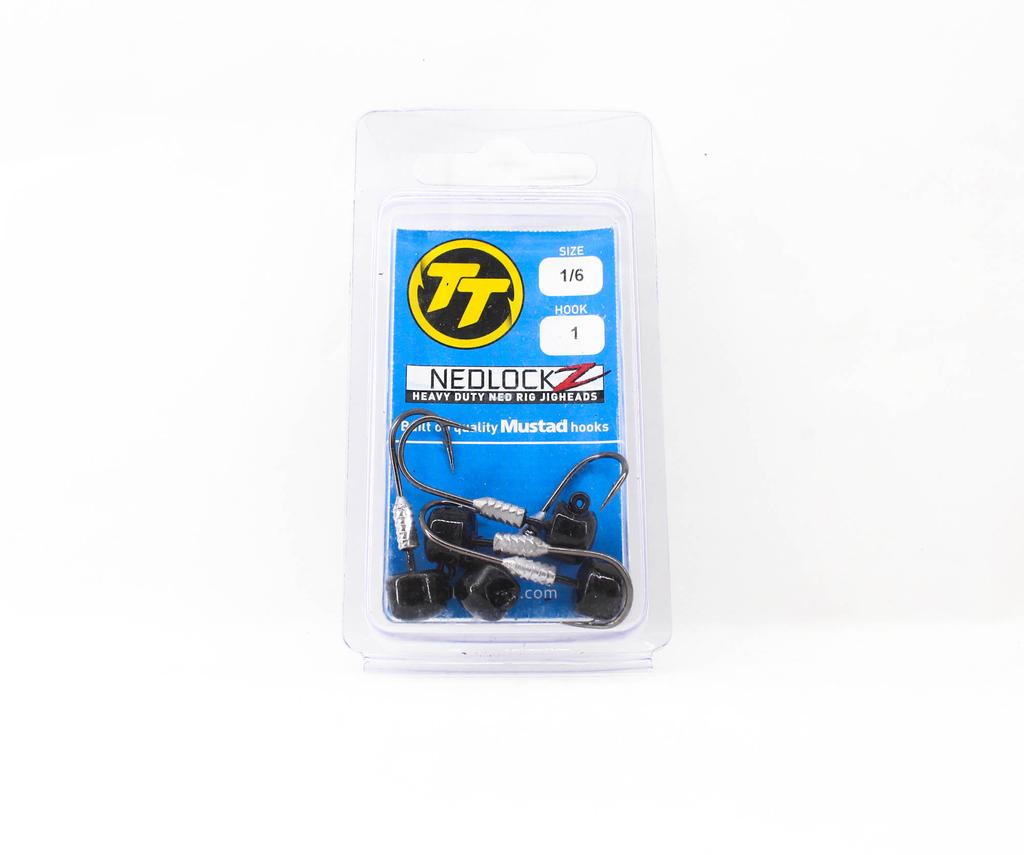 Tackle Tactics TT Nedlockz HD Jig Head Black 1/6 Oz 1 5/pack (7458)