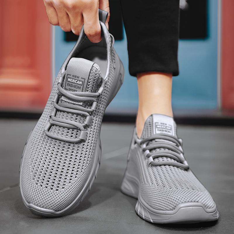 Мужская обувь, мужская повседневная спортивная обувь, мужская обувь с сеткой, дышащая и универсальная модная обувь, легкие кроссовки