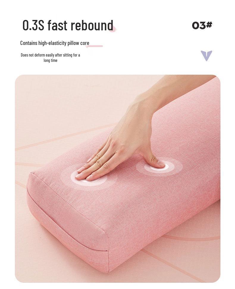 Iyengar Lumbar & Neck Yoga Bolster - Rectangular Support Cushion for Yin Yoga