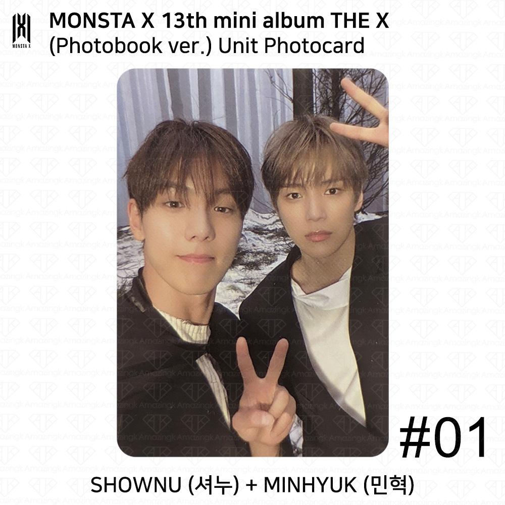Monsta X 13-й мини-альбом THE X версия фотобука ЮНИТ Закладка Официальная фотокарточка