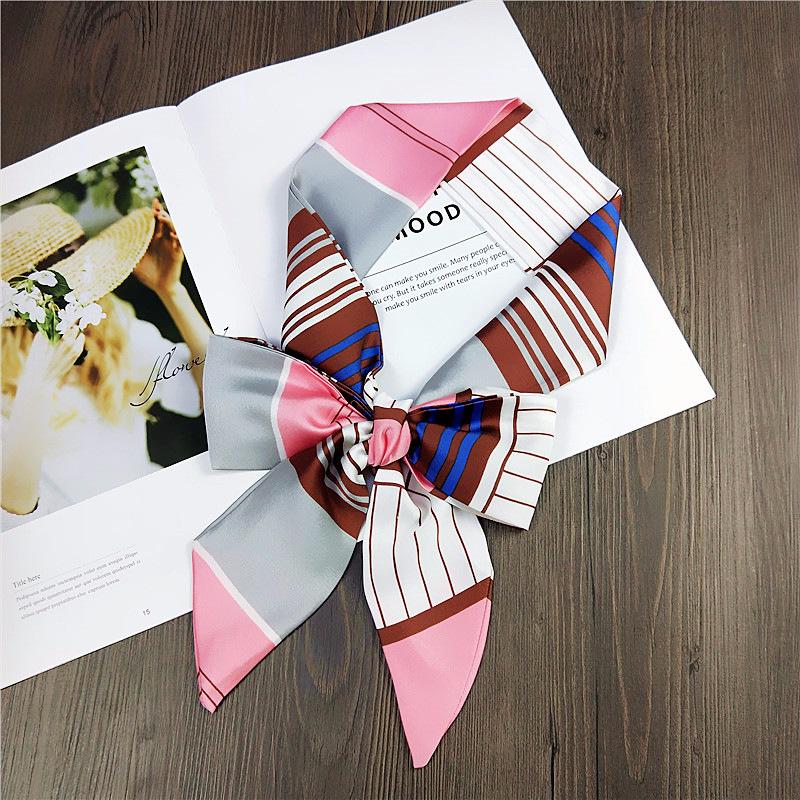 Small Scarf Women'S Long Style Spring And Autumn Double-Sided Decoration Versatile Winter Small Scarf Professional Scarf Long Scarf Accessory