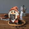 Yousheng Coffee Фигурка гнома Ручной работы Смола Гном Орнамент Настольная Статуэтка гнома для Дома Кухни Столовой Кофейного уголка Декор