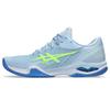 ASICS COURT CONTROL FF 3 Badminton Shoes Size 404 Size E (1072A089), Women's, (Light Blue/Safety Yellow), (Size 24.5 cm)