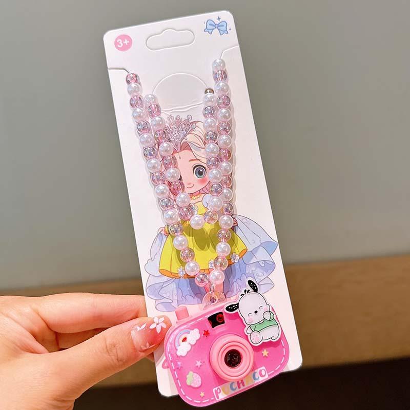 Ожерелье с проекционной камерой, Детское и студенческое ожерелье из бусин, Милый и забавный маленький подарок для малышей, Цепочка на шею