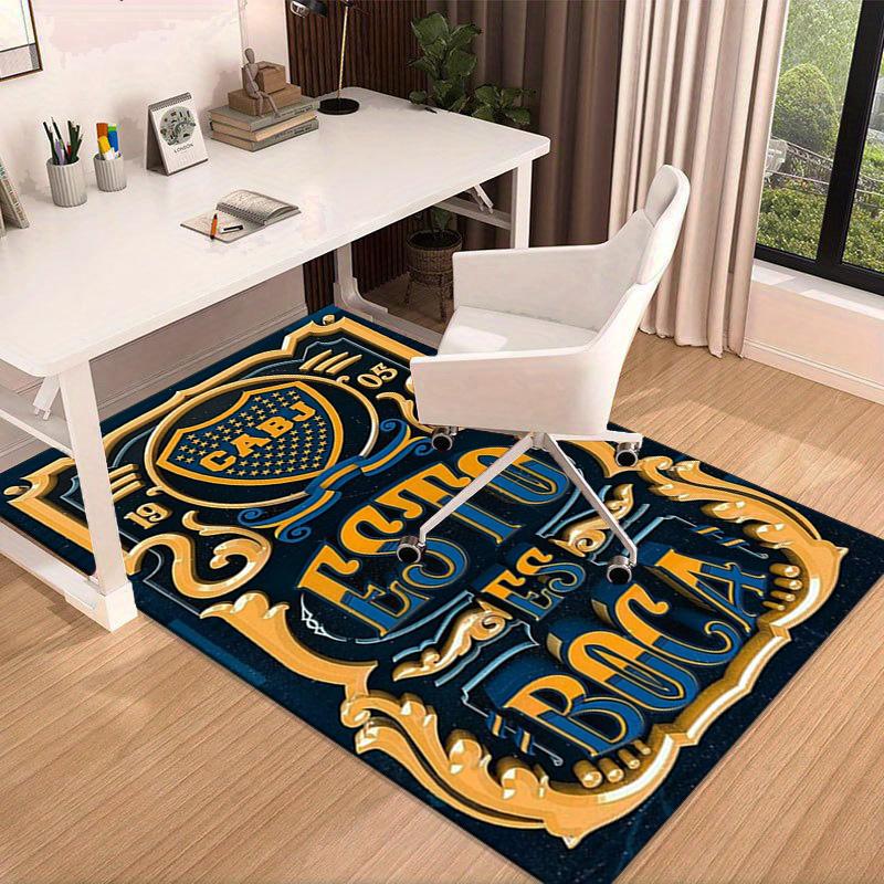 Boca Juniors Crest Area Rug for Office, Chair Rug, Decorative Carpet Livingroom Mat, Large Size Fan gifts Christmas gifts