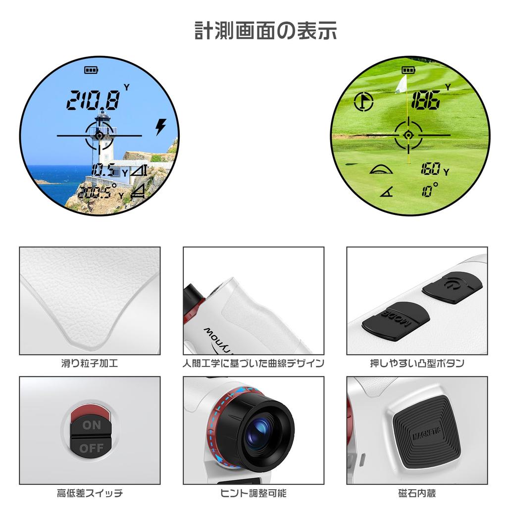 Golf Laser Distance Meter MINI Maximum 1200YD with special case second instant measurement 6x optical telephoto High transmission lens Ultra small