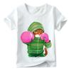 Cool Boxing Cat With Pink Gloves Print Kids Short Sleeve T Shirt Soft Polyester Crew Neck Boys Girls Summer Casual Daily Wear Tee