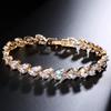 Meier Minimalist willow branch and leaf bracelet - exquisite aaa cubic zirconia micro-pave jewelry for women