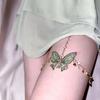 Summer Crystal Butterfly Tassels Thigh Chain Adjustable Leg Metal Body Girls Accessory Chain Fo J5R3