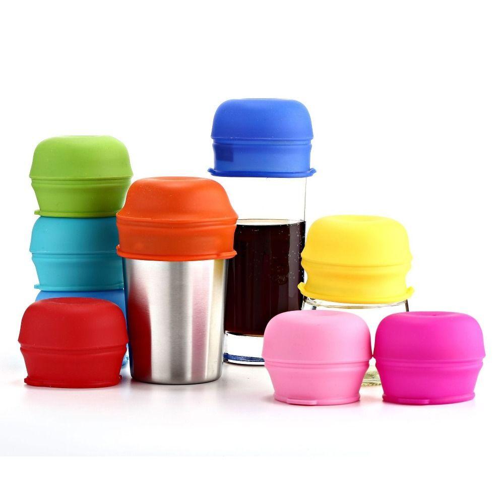 With Straw Hole Silicone Sippy Cup Lid Spill-Proof Straw Cup Cover Cup Accessories Mason Jar
