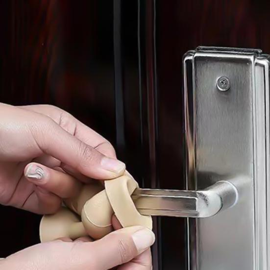 Гибкий дверной стопор предотвращает статическое электричество, обустройство дома, водонепроницаемая дверная ручка, рукав для дома