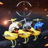 Car Interior Decoration Yellow Duck With Helmet For Bike Motor Auto Accessories