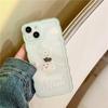 Силиконовый чехол Zhitai с изображением медведя из мультфильма для iPhone 15/14 Pro, 13/11, 12, XR