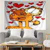 Garfi cat Valentine Heart Tapestry Hanging for Bedroom,Livingroom, Playroom,Decor Art Room Wall Tapestry Holiday and Birthday Gifts