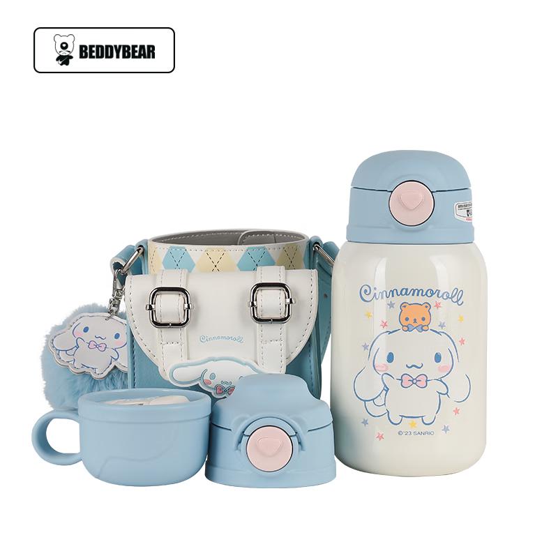 Детская термобутылка для воды с трубочкой Cinnamoroll из нержавеющей стали