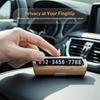Автомобильная временная парковочная табличка с номером телефона, светящаяся, скрытая, для движущегося автомобиля, креативная, простая, украшение на приборную панель