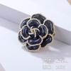 Brooch High-End Sense Niche High-End Women'S Silk Scarf Buckle Alloy Corsage Small Fragrant Wind Pearl Rhinestone High-End