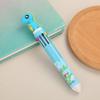 Cartoon Multi-Color Ballpoint Pen - 10 Colors for Cute Graffiti and Art, Ideal for Students