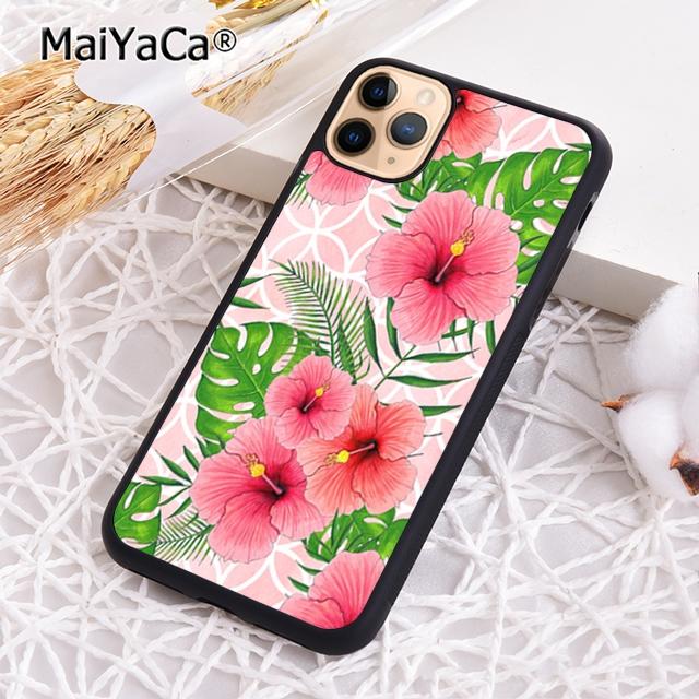 Butterflies Hibiscus Flowers Phone Case For iPhone 17 Air 16 pro max 15 14 plus 12 13 Shell Cover coque