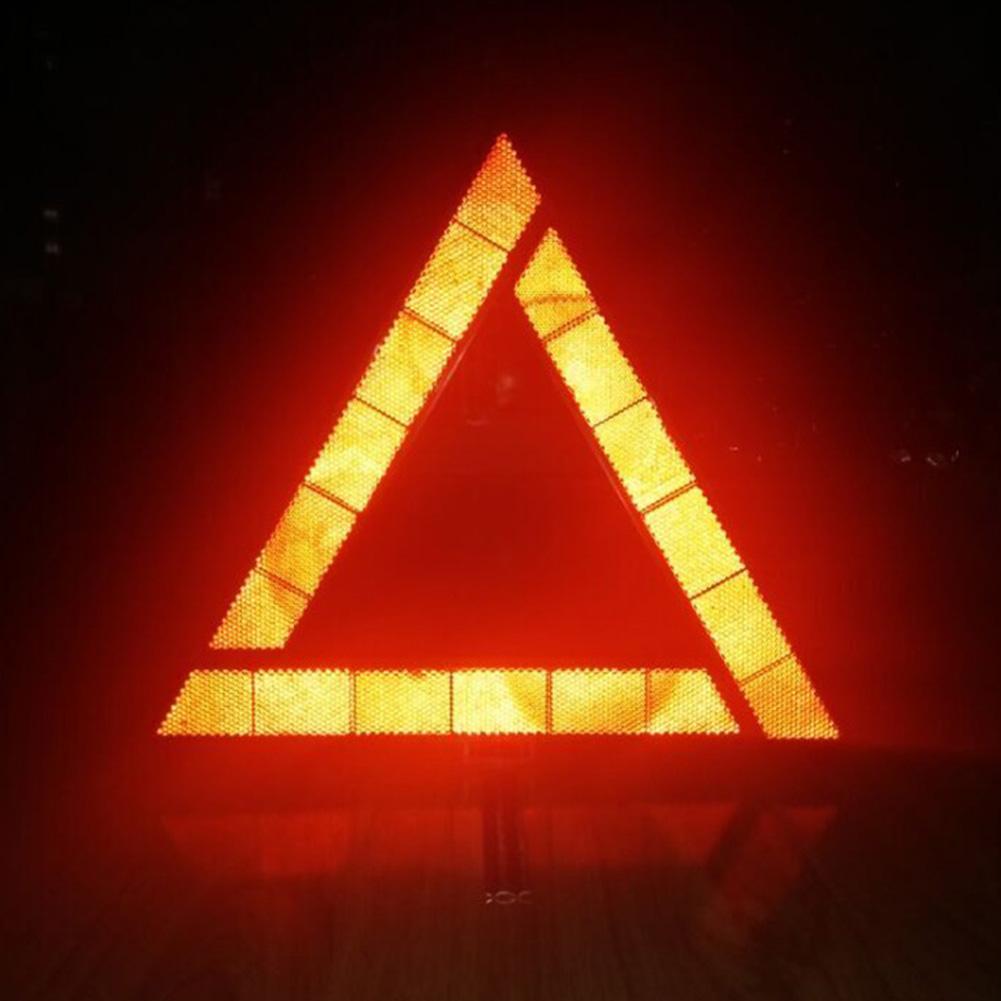 5-1X Car Reflective Tripod Foldable Emergency Breakdown Safety Warning Triangle Night Road Safety Warning Tripod Car Accessories