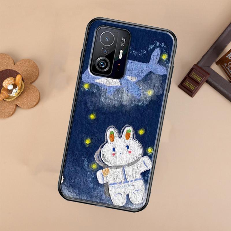 Милые Мишки Зайчик Масляная живопись Чехол Для Xiaomi 14T 11T 12T 13T Pro 13 14 Ultra POCO X7 Pro X3 X5 F3 F5 F6 M6 X6 Pro Чехол