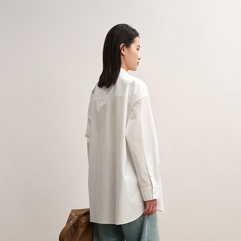 Less Осенняя рубашка H-образного кроя, свободная, с длинным рукавом, 2025