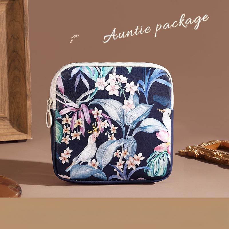 Сумка для гигиенических прокладок большой вместимости, портативный мини-органайзер для кабелей, многоцелевая косметичка для женщин и девушек, кошелек для монет