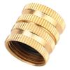 3 4  Brass Hose Tap Connector Threaded Garden Water Pipe Adaptor with Gasket