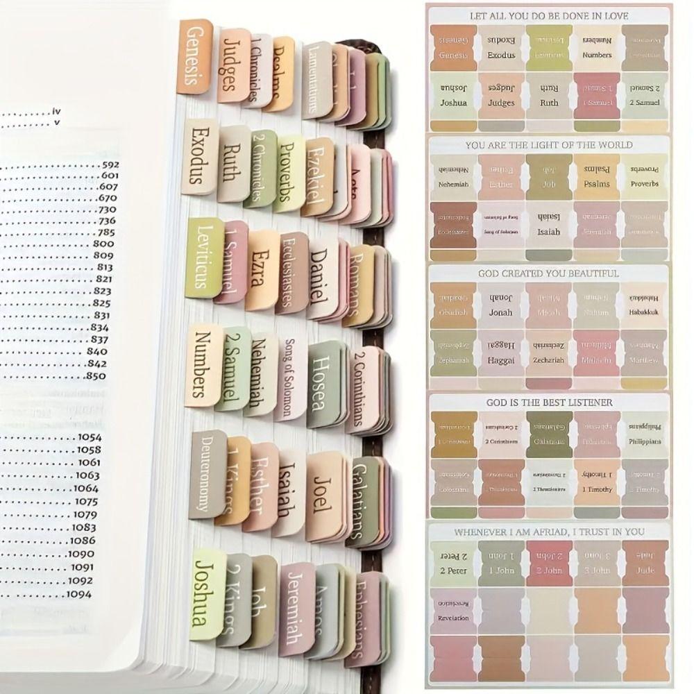 5 sheet/set Sticky Notes Bible Index Tabs Studying Bible Bible Labels Tabs School