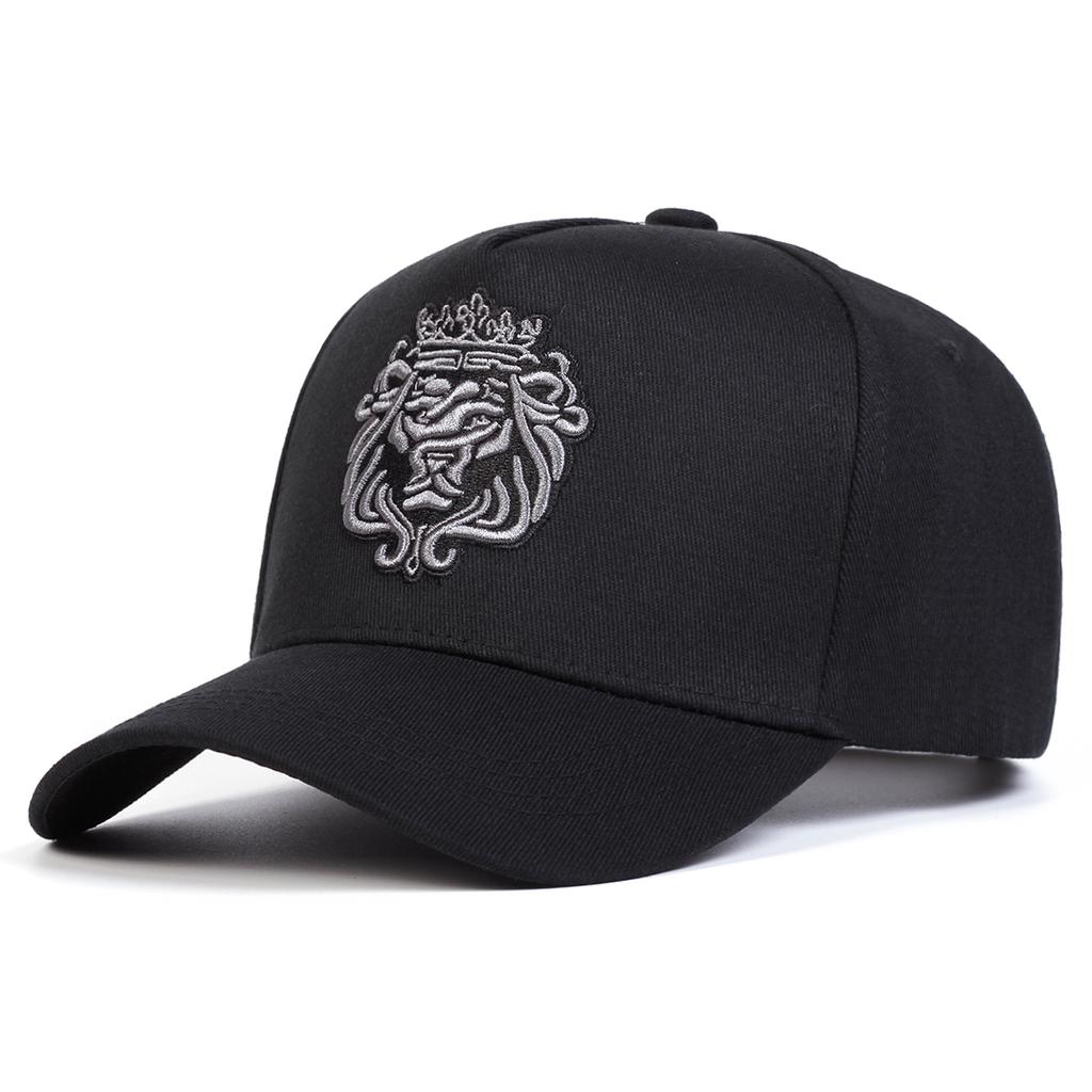 Unisex Crown Lion Embroidery Hip Hop Caps Outdoor Sport Men Baseball Cap Adjustable Cotton Golf Hat Trucker Hats