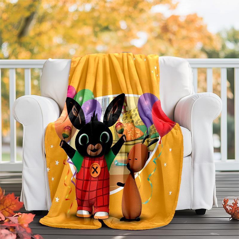 Bing printed throw blanket—lightweight,soft,warm;versatile blanket for all seasons—perfect as &air-conditioning throw,nap blanket