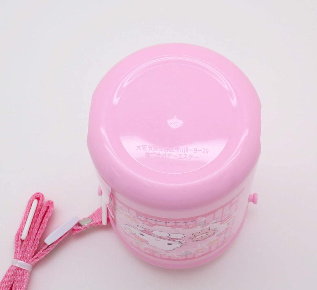 OSK Бутылка для воды Hello Kitty Sakura с трубочкой (холодный тип) СК-450С