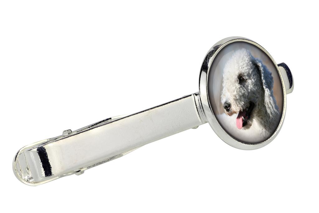 Bedlington Terrier, Rothbury Terrier, Rodbery Terrier - tie clip in a box, stylish tie, personalized jewelry from the Art-Dog brand