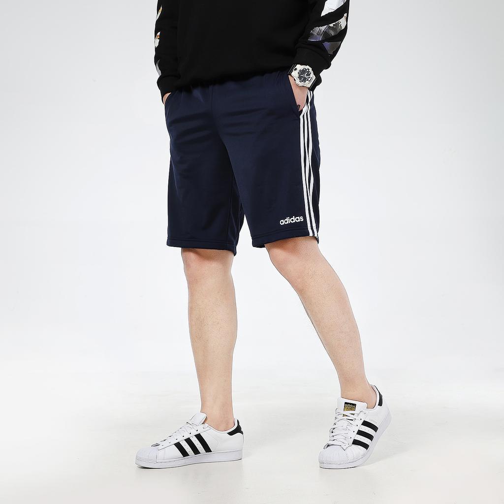 Adidas Casual Sports Breathable Fitness Knit Shorts Men Bottoms Navy DZ8480