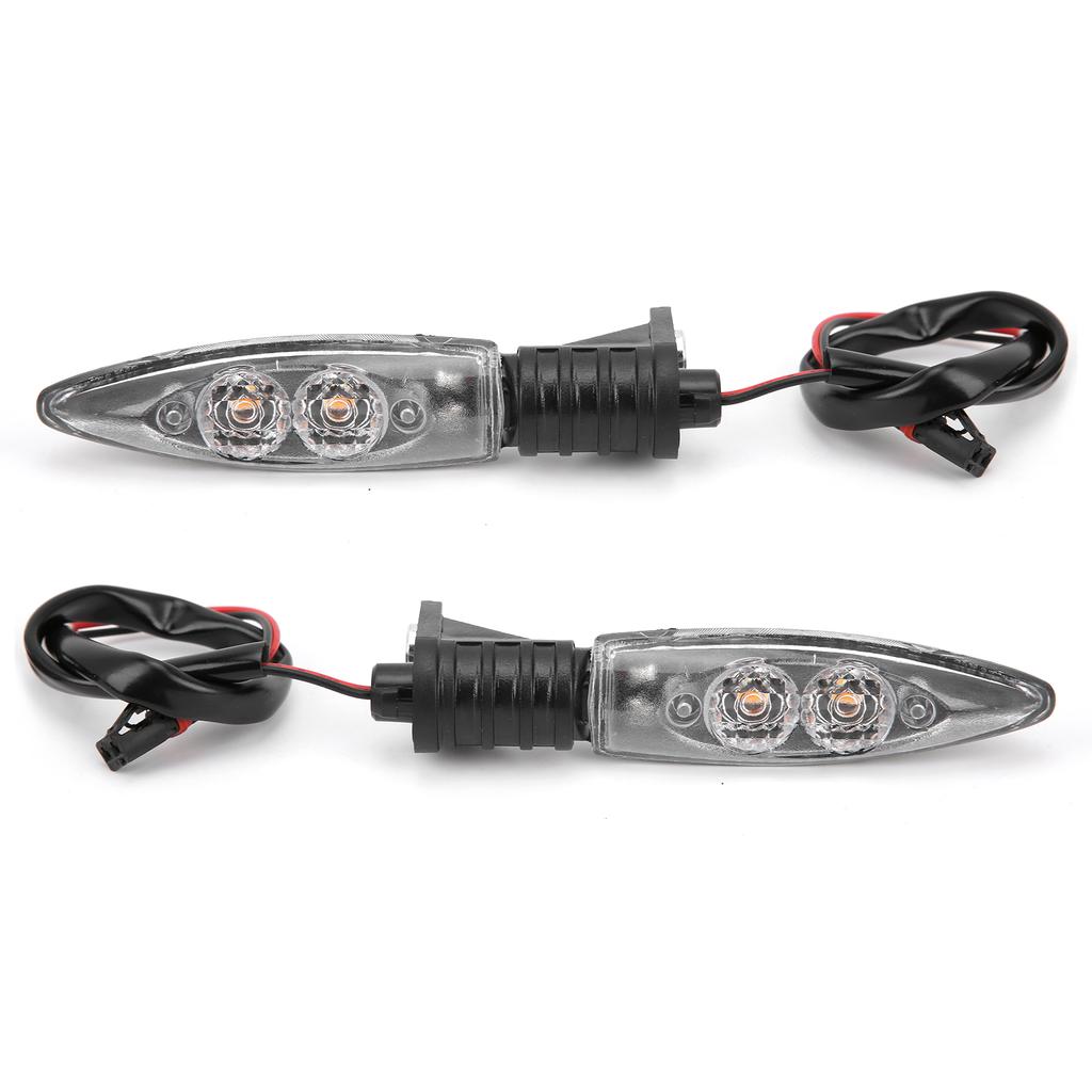 Pair Front Turn Signal Indicator LED Light 12V Replacement for S1000RR R1200GS F800GSClear Lens